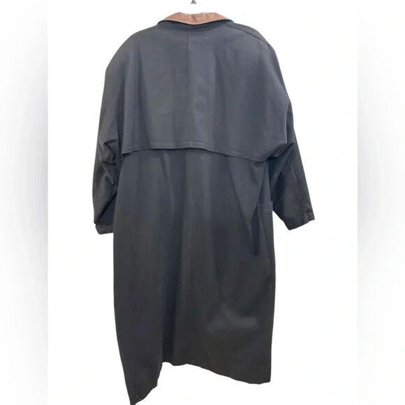 Canvas/leather vintage 80s Red Pepper long jacket trench mens medium - Picture 5 of 9